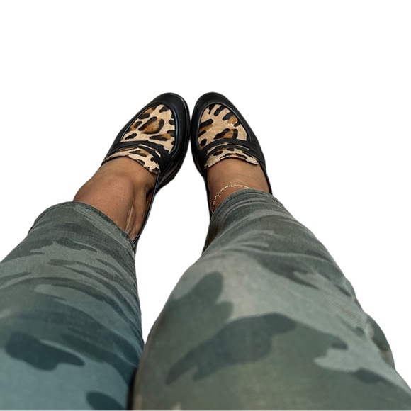 Francois Pinet Leopard Italian Leather Loafers - Picture 7 of 8